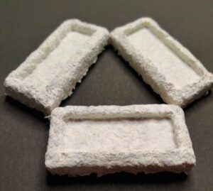 Once the process is standardized, they can be grown into desired shapes using moulds